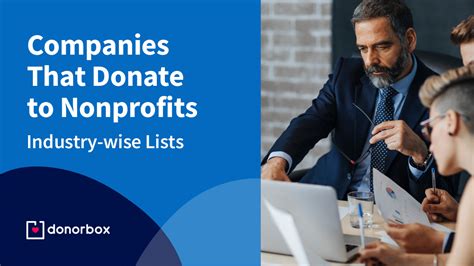 companies that donate to nonprofits.